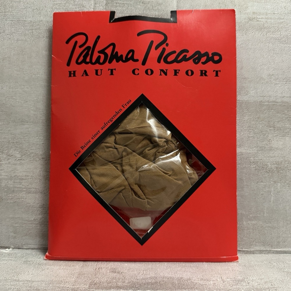 Paloma Picasso 80s Pantyhose New Vintage US‎ Size 10-12, UK 12-14, German 40-42